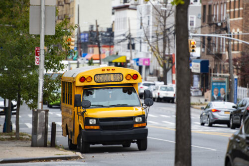 A school bus on the streets of the Bronx. (Photo by Travel Wild, iStock)