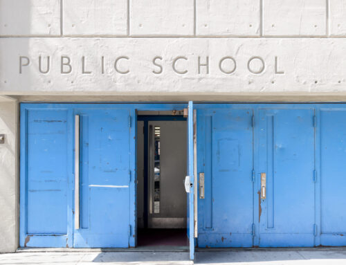 Exterior of a public school building. (Photo by sangaku, iStock)