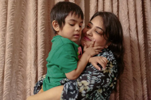 Taslima Amjad and her son, who is nonverbal. He qualifies for a seat in a special education preschool class, but none are available in her borough.