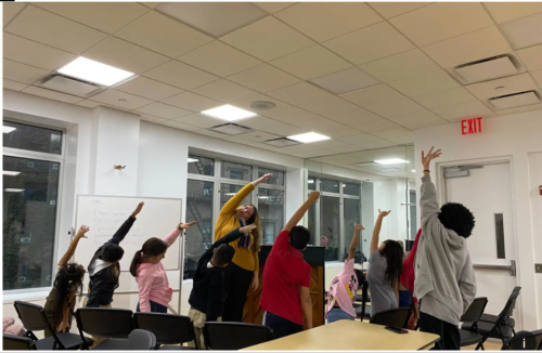 Newly arrived New York City public school students learning English.