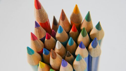 Close-up of colored pencils. (Photo by Kindel Media via Pexels)