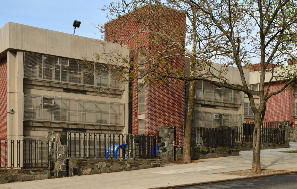 New York City Public Elementary School, Morningside Drive, in spring