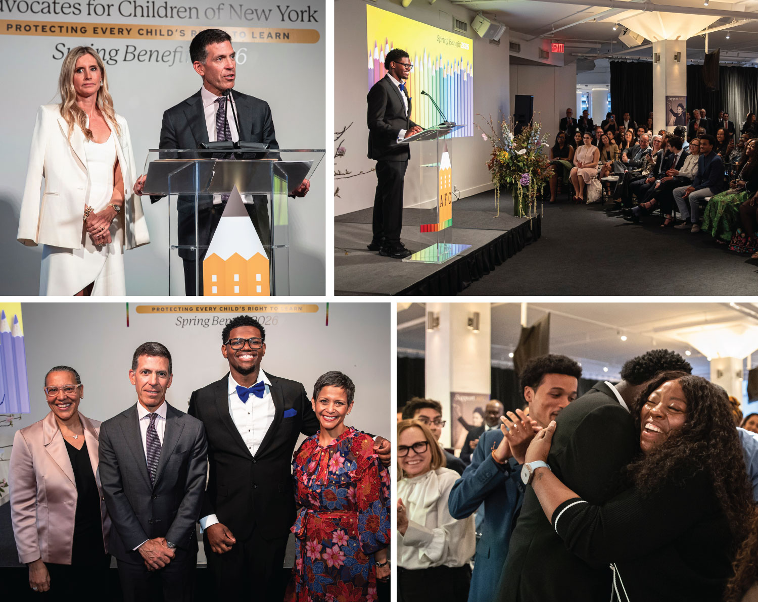 collage of AFC 2026 Spring benefit photos