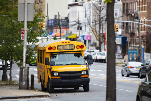 A school bus on the streets of the Bronx. (Photo by Travel Wild, iStock)