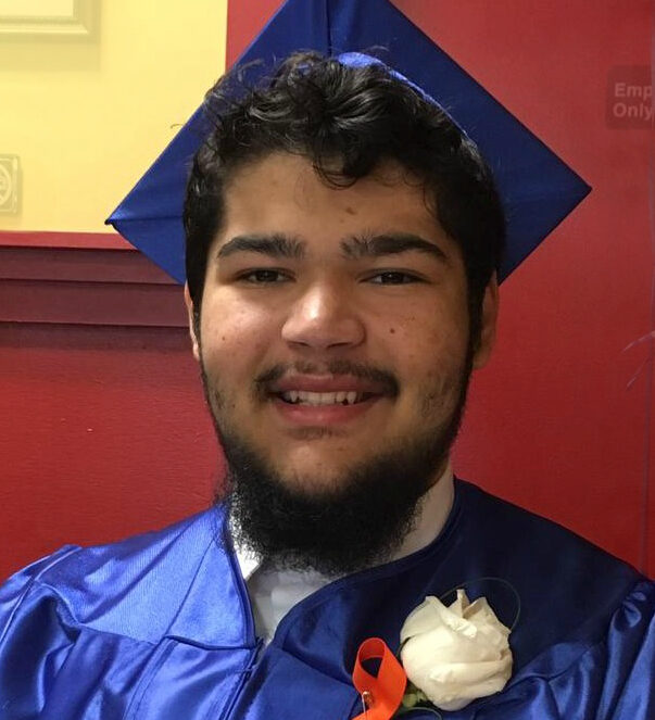 Kevin in cap and gown